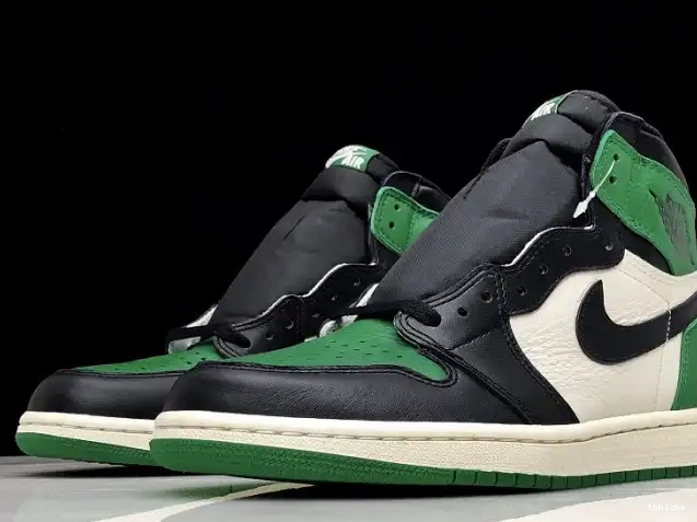 Cheap TBK 1 OG Air High Jordan Sail-Black Green 555088-302 Pine NRG 0507